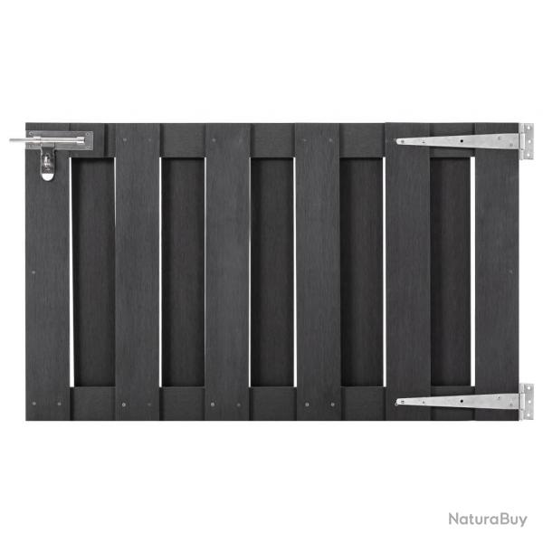Portillon WPC 100x60 cm Gris