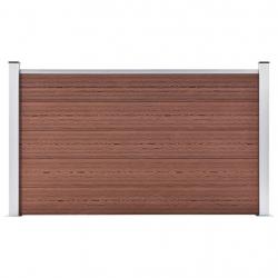 Clôture de jardin WPC 180x105 cm Marron