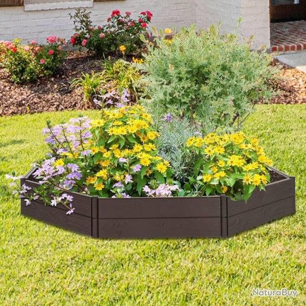 Lit de jardin surlev 120x120x20 cm Polypropylne