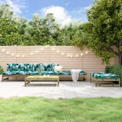 Salon de jardin 5 pcs bois de pin imprégné