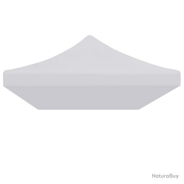 Toit de tente de rception 3 x 6 m Blanc