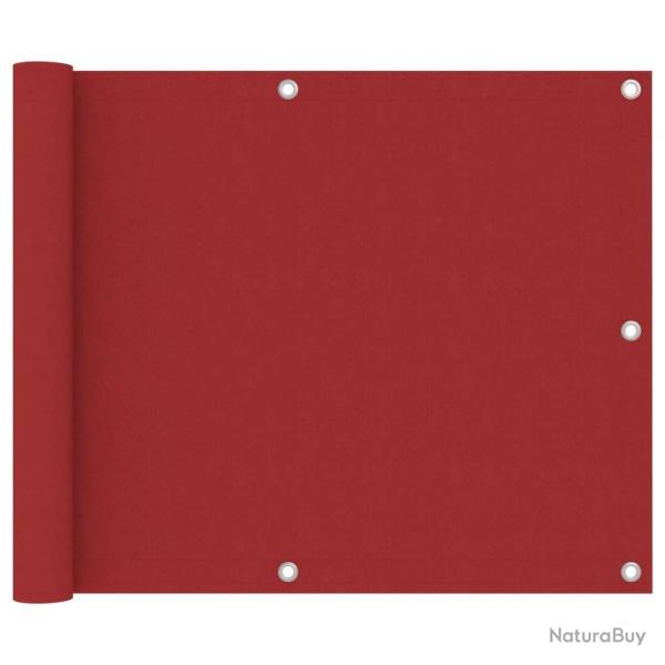 cran de balcon Rouge 75x400 cm Tissu Oxford