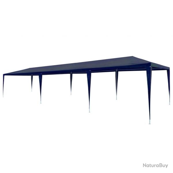 Tente de rception 3x9 m PE Bleu