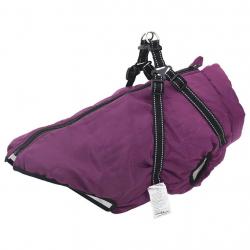 Manteau pour chiens avec harnais imperméable réfléchissant L48