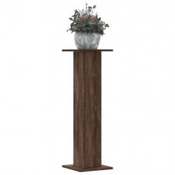 Supports pour plantes 2 pcs chêne marron bois d'ingénierie