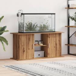 Support d'aquarium chêne artisanal 121x41x58 cm bois ingénierie