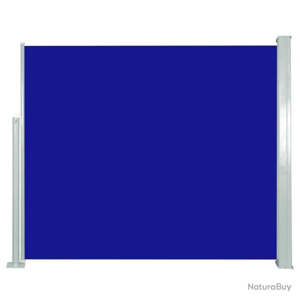Auvent latral rtractable 120 x 300 cm Bleu