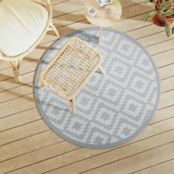 Tapis d'extérieur ARAKIL gris Ø120 cm PP