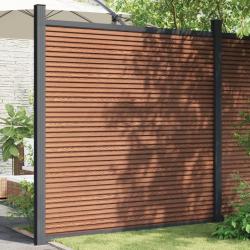 Panneau de clôture marron 180x186 cm WPC