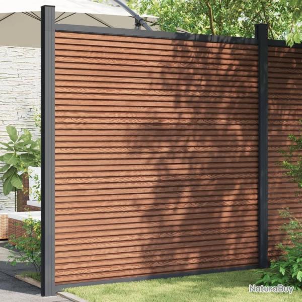 Panneau de clture marron 180x186 cm WPC