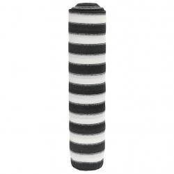 Filet brise-vue anthracite et blanc 1x10 m PEHD 195 g/m²