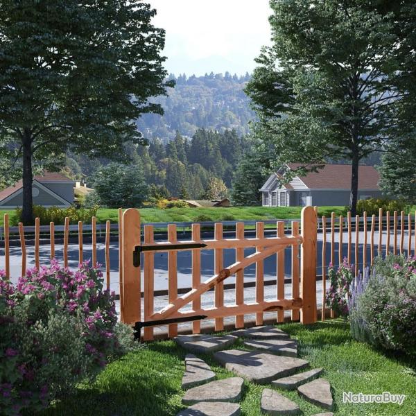 Portillon de clture Bois de noisetier imprgn 100x60 cm