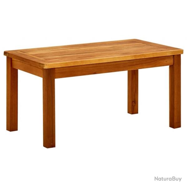 Table basse de jardin 70x40x36 cm Bois solide d'acacia