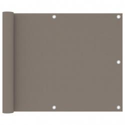 Écran de balcon Taupe 75x400 cm Tissu Oxford