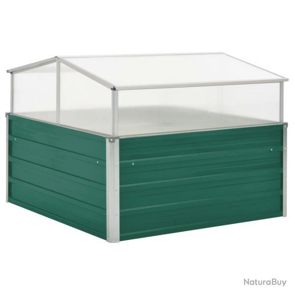Serre Vert 100x100x77 cm Acier galvanis