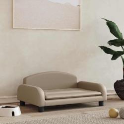 Lit pour chien cappuccino 70x45x30 cm similicuir