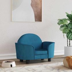 Lit pour chien bleu 66x40x45 cm velours