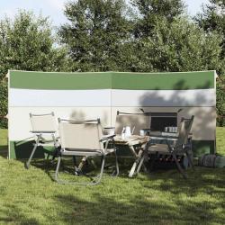 Brise-vent de camping vert 340x130 cm imperméable