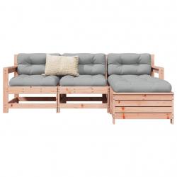Salon de jardin 4 pcs bois massif sapin de douglas