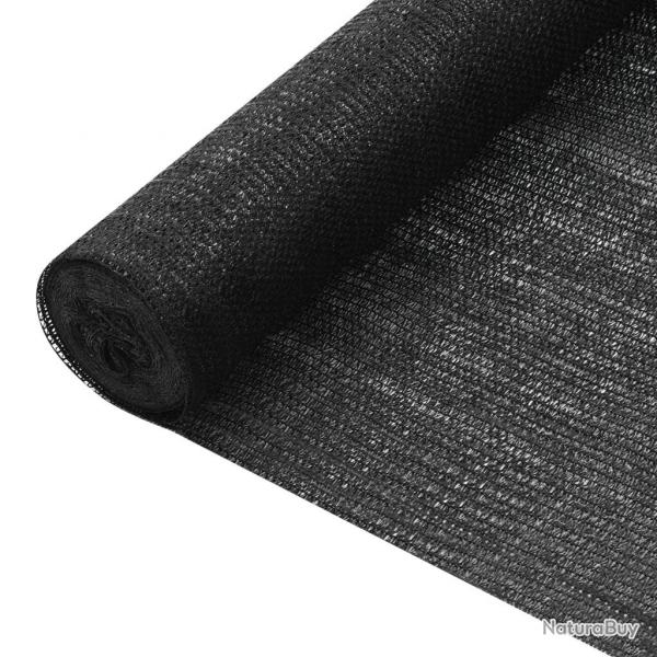Filet brise-vue Noir 1,2x25 m PEHD 75 g/m