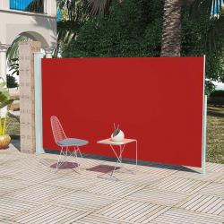 Auvent latéral rétractable de patio 160x300 cm Rouge