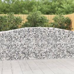 Panier de gabions arqué 400x50x100/120 cm Fer galvanisé