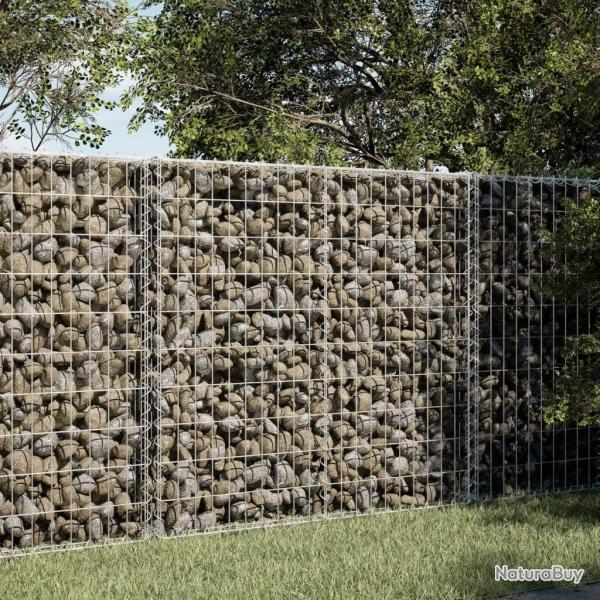 Panier gabion avec couvercle 100x100x100 cm fer galvanis