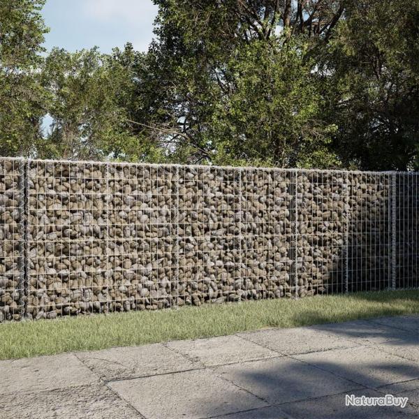 Panier gabion avec couvercle 350x100x100 cm fer galvanis