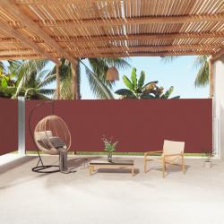 Auvent latéral rétractable Marron 180x1000 cm