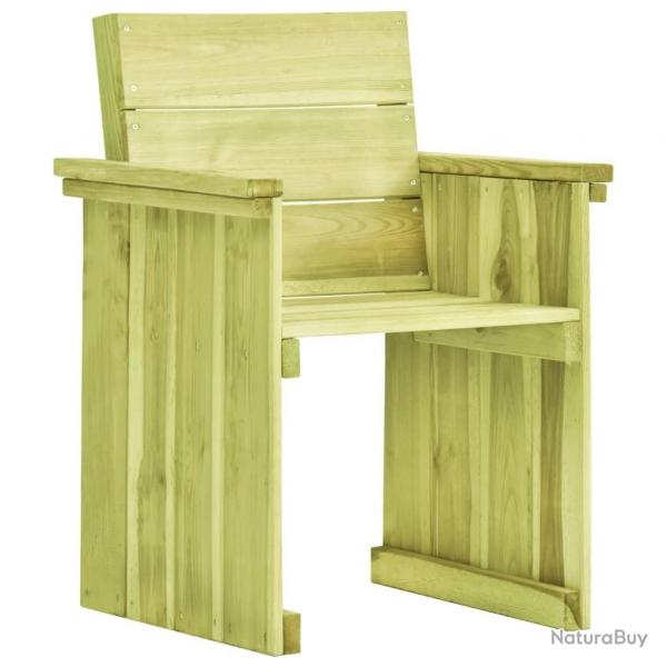 Chaise de jardin Bois de pin imprgn