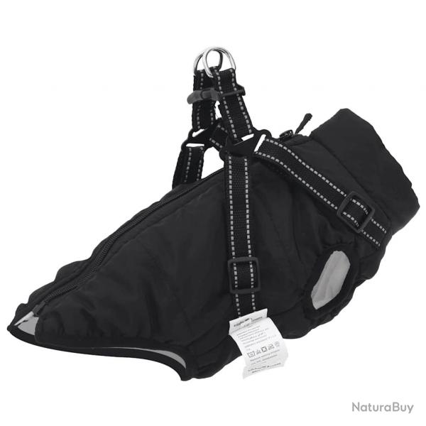 Manteau pour chiens avec harnais impermable rflchissant L28