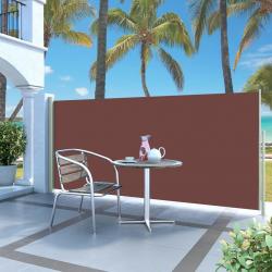 Auvent latéral rétractable 140 x 300 cm Marron