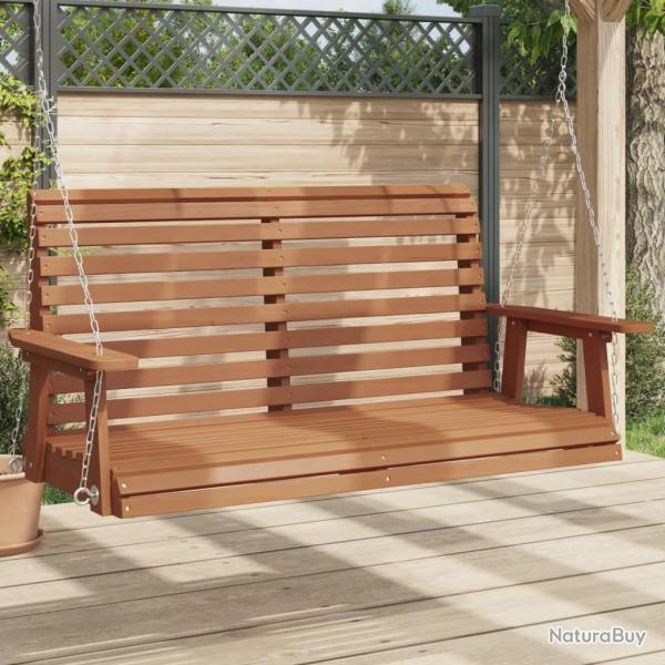 Banc de balanoire de jardin chanes en mtal bois massif sapin