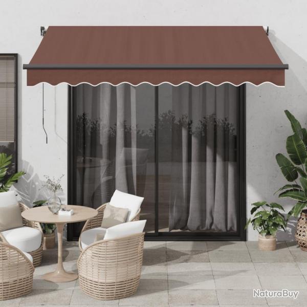 Auvent rtractable automatique marron 300x250 cm