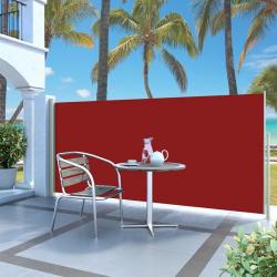 Auvent latéral rétractable 140 x 300 cm Rouge