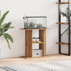 Support d'aquarium chêne marron 60x30x60 cm bois d'ingénierie