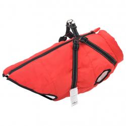 Manteau pour chiens avec harnais imperméable réfléchissant L48