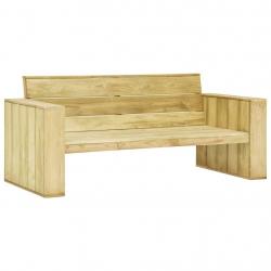 Banc de jardin 179 cm Bois de pin imprégné