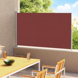 Auvent latéral rétractable de patio 180x300 cm Marron