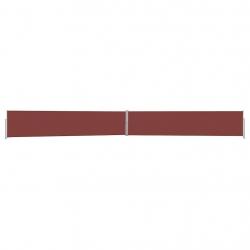 Auvent latéral rétractable de patio 140x1200 cm Marron