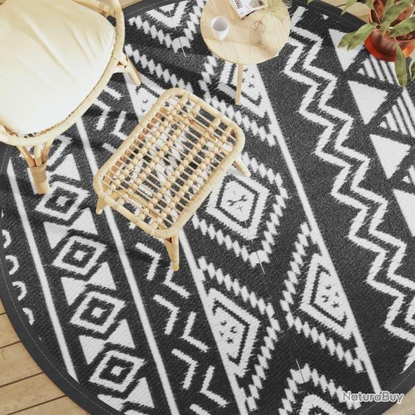 Tapis d'extrieur ARAKIL noir 200 cm PP