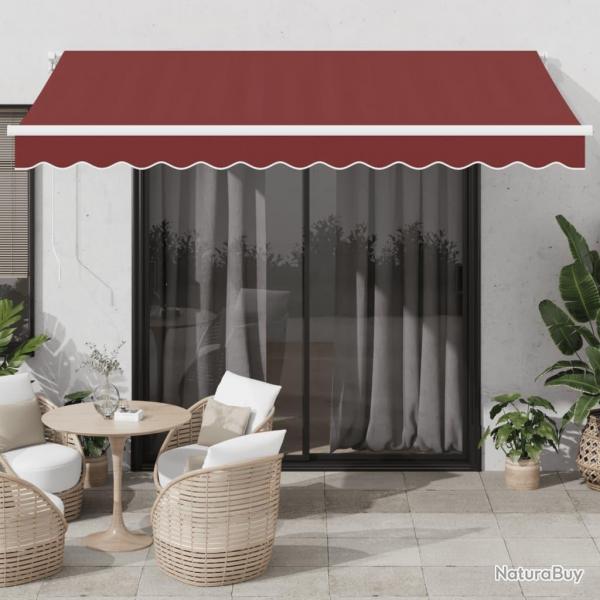 Auvent rtractable automatique bordeaux 350x250 cm