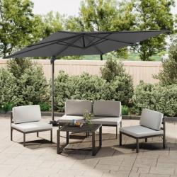 Parasol de jardin en porte-à-faux avec mât en aluminium