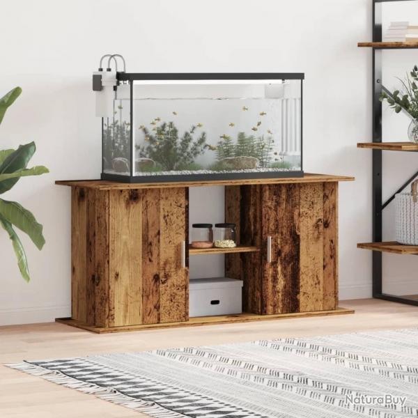 Support pour aquarium vieux bois 121x41x58 cm bois d'ingnierie