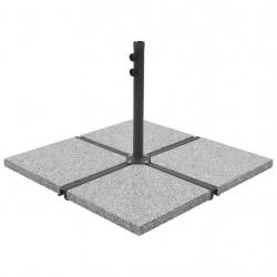 Plaque de poids carrée pour parasol Granit 25 kg Gris