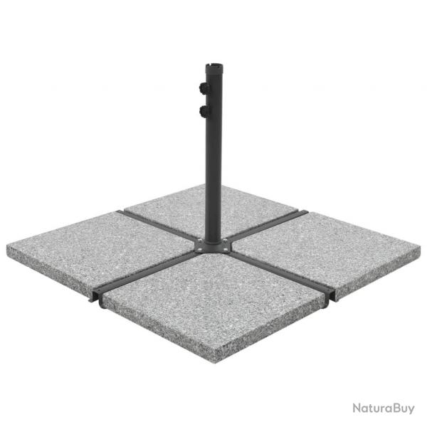 Plaque de poids carre pour parasol Granit 25 kg Gris