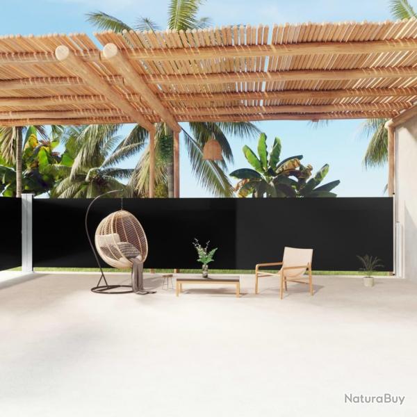 Auvent latral rtractable Noir 160x1200 cm