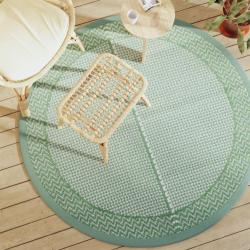 Tapis d'extérieur ARAKIL vert Ø160 cm PP