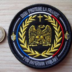 écusson aumônier militaire insigne tissu collection dieu protège la France