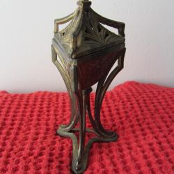 Brule encens Vantines en régule doré vers 1900